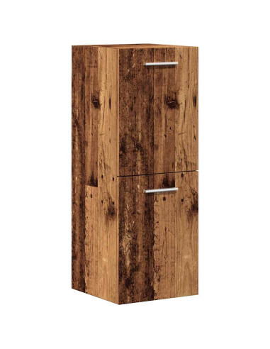 Set Mobili da Bagno 4 pz Legno Antico in Legno Multistrato