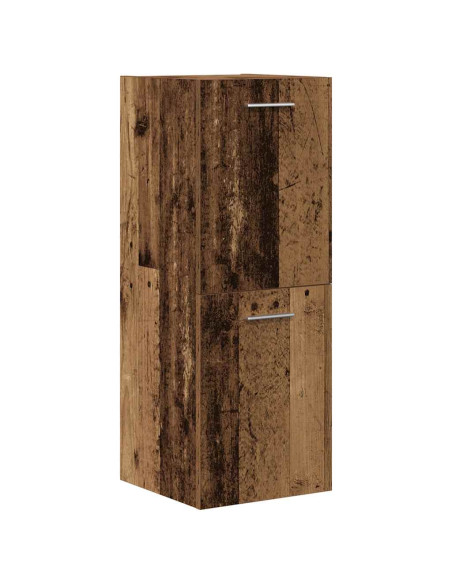 Set Mobili da Bagno 4 pz Legno Antico in Legno Multistrato