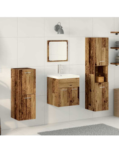 Set di mobili per il bagno 4 pz Legno vecchio 41 x 38,5 x 46 cm