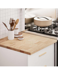 Piano di Lavoro Cucina 60x63,5x2,7 cm Legno Massello Rovere