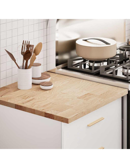 Piano di Lavoro Cucina 60x63,5x2,7 cm Legno Massello Rovere