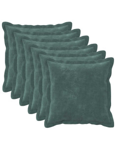 Federa 6 pcs HOUTEN Blu mare 35 x 35 cm Fleece in microfibra