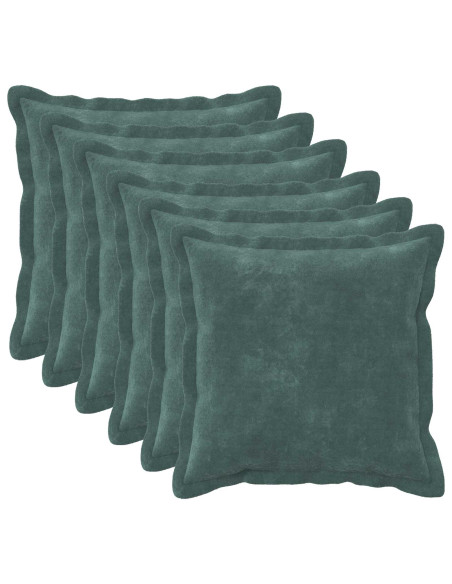 Federa 6 pcs HOUTEN Blu mare 35 x 35 cm Fleece in microfibra