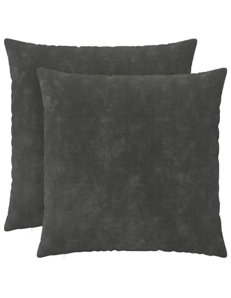 Federa 2 pcs HEERLEN Antracite 55 x 55 cm Fleece in microfibra
