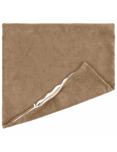Federa 2 pcs HEERLEN Tortora 65 x 65 cm Fleece in microfibra