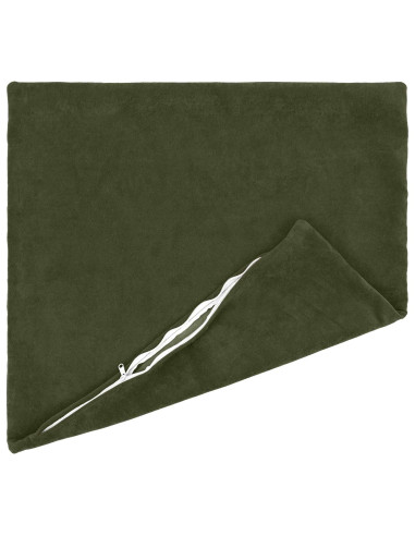 Federa 2 pcs HEERLEN Verde 65 x 65 cm Fleece in microfibra