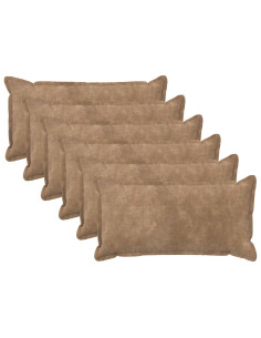Federa 6 pcs HOUTEN Tortora 40 x 70 cm Fleece in microfibra