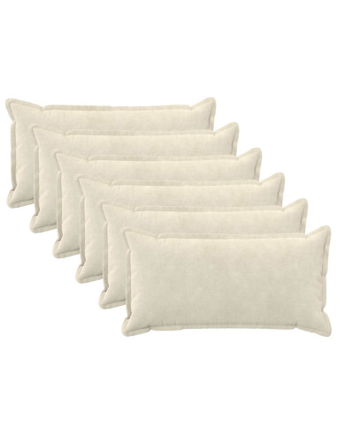 Federa 6 pcs HOUTEN Crema 40 x 70 cm Fleece in microfibra