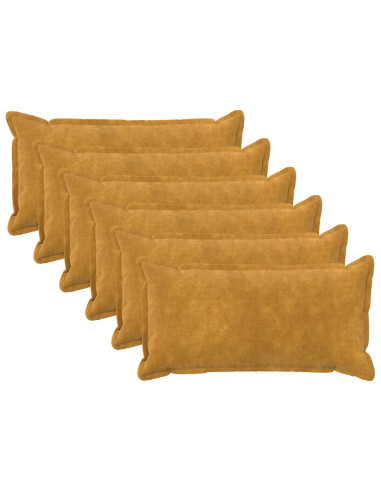 Federa 6 pcs HOUTEN Giallo 40 x 70 cm Fleece in microfibra
