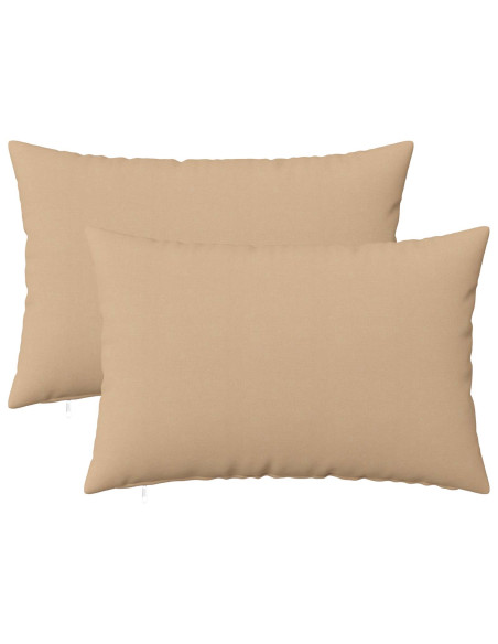 Federa 2 pz HEERLEN Crema 40 x 60 cm Tessuto
