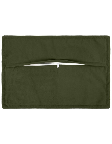 Federa 2 pcs HOUTEN Verde 40 x 60 cm Fleece in microfibra