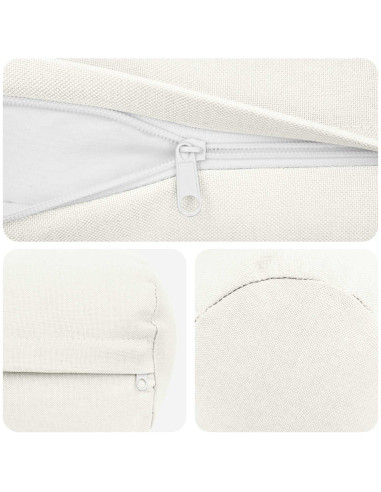 Federa 6 pz HEERLEN Bianco Ø 15 x 40 cm Tessuto