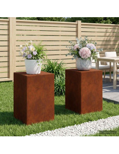 Supporto per piante 2 pcs Ruggine 40 x 40 x 60 cm