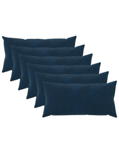 Federa 6 pcs HEERLEN Blu 40 x 80 cm Fleece in microfibra