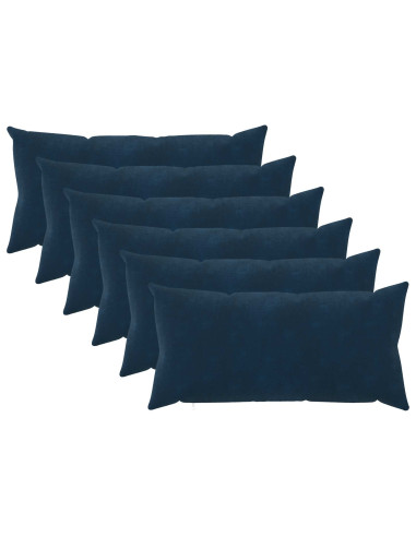 Federa 6 pcs HEERLEN Blu 40 x 80 cm Fleece in microfibra
