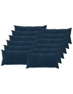 Federa 12 pcs HEERLEN Blu 40 x 80 cm Fleece in microfibra