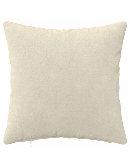 Federa 12 pcs HEERLEN Crema 45 x 45 cm Fleece in microfibra