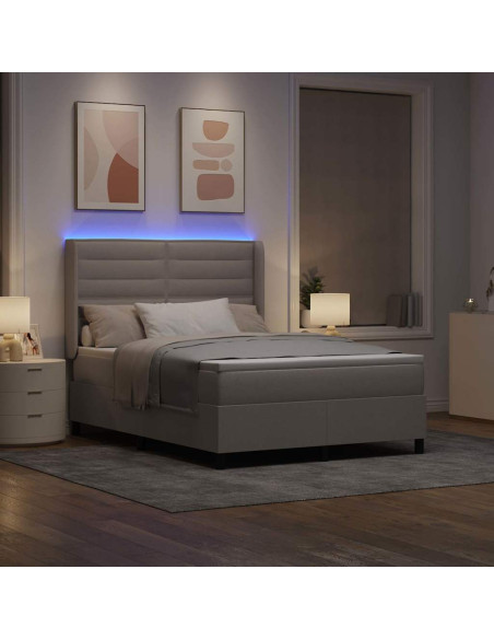 Letto a Sorgente LED con testiera Talpa 160 x 200 cm Tessuto