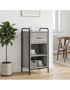Credenza Sonoma grigio 97 x 33 x 81 cm Legno ingegnerizzato
