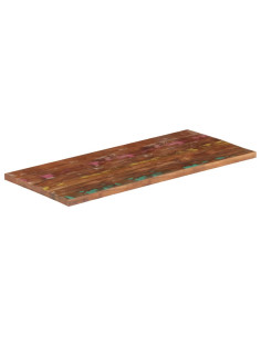 Piano Tavolo 110x50x2,5 cm Rettangolare in Massello di Recupero