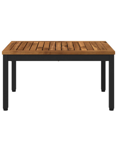 Tavolino da salotto Naturale e Nero 49 x 68,5 x 36 cm