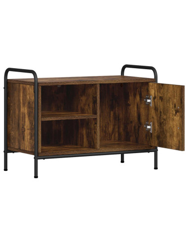 Mobile TV 133 x 33 x 50 cm Rovere Fumo Legno ingegnerizzato