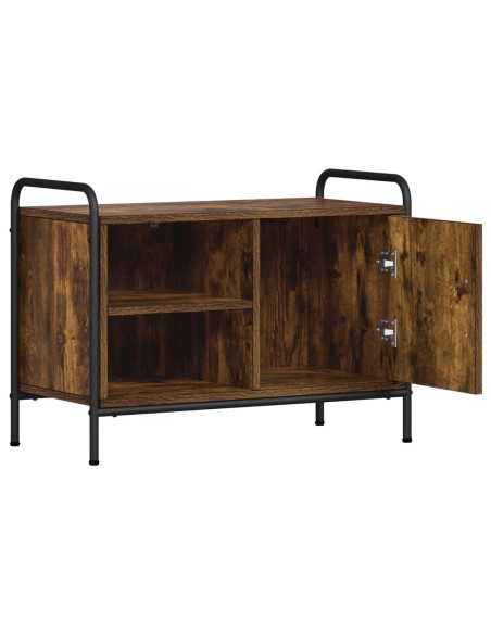 Mobile TV 133 x 33 x 50 cm Rovere Fumo Legno ingegnerizzato