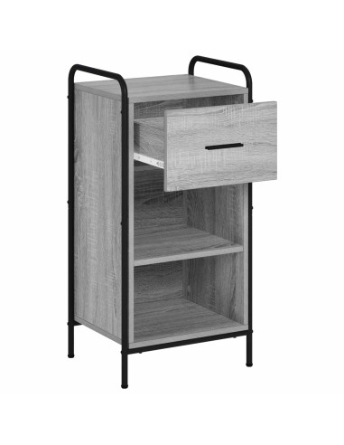 Credenza Sonoma grigio 97 x 33 x 81 cm Legno ingegnerizzato