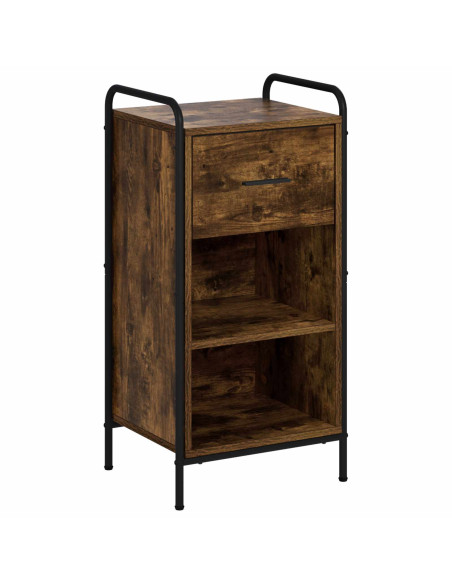 Credenza Rovere Fumo 97 x 33 x 81 cm Legno ingegnerizzato