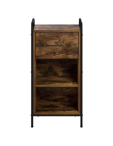 Credenza Rovere Fumo 97 x 33 x 81 cm Legno ingegnerizzato