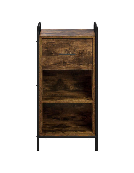 Credenza Rovere Fumo 97 x 33 x 81 cm Legno ingegnerizzato