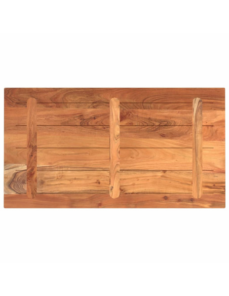 Piano Tavolo 100x70x3,8 cm Rettangolare Legno Massello Acacia