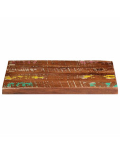 Piano Tavolo 60x50x2,5 cm Rettangolare in Massello di Recupero 2