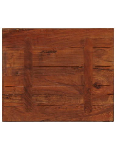 Piano Tavolo 60x50x2,5 cm Rettangolare in Massello di Recupero