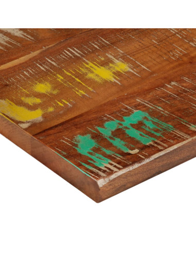 Piano Tavolo 60x50x2,5 cm Rettangolare in Massello di Recupero