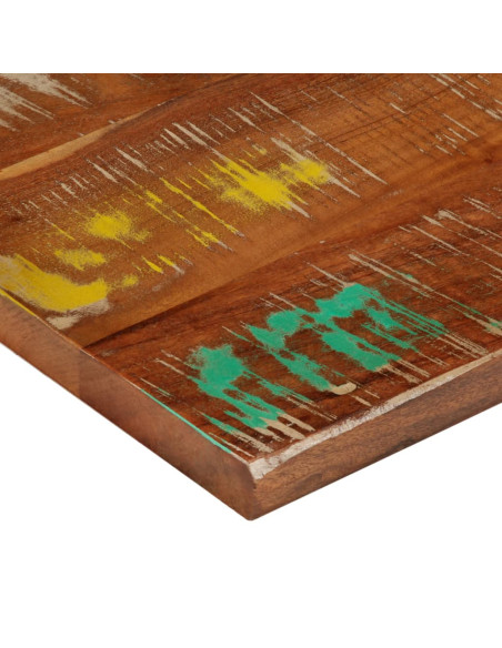 Piano Tavolo 60x50x2,5 cm Rettangolare in Massello di Recupero