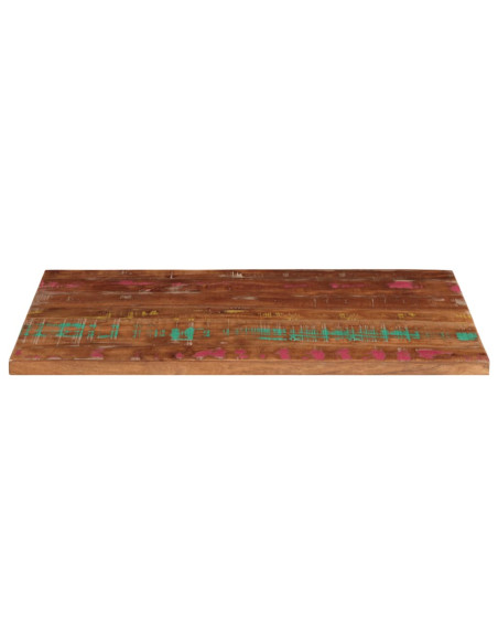 Piano Tavolo 110x50x2,5 cm Rettangolare in Massello di Recupero