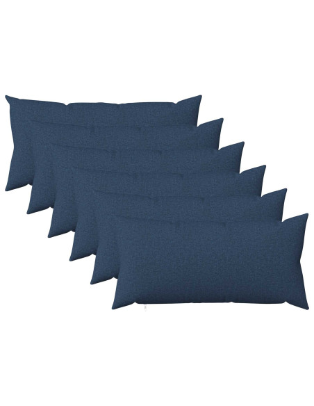 Federa 6 pz HEERLEN Blu 40 x 80 cm Tessuto