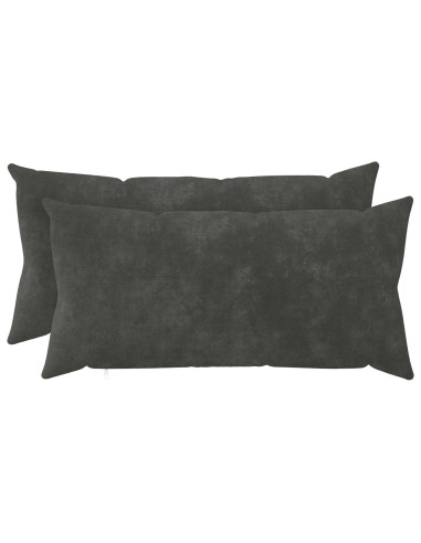 Federa 2 pcs HEERLEN Antracite 40 x 80 cm Fleece in microfibra
