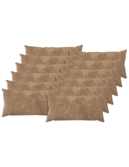 Federa 12 pcs HEERLEN Tortora 40 x 80 cm Fleece in microfibra