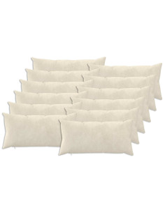 Federa 12 pcs HEERLEN Crema 40 x 80 cm Fleece in microfibra