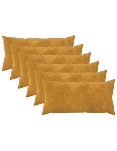 Federa 6 pcs HEERLEN Giallo 40 x 80 cm Fleece in microfibra
