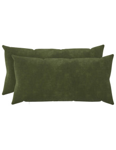 Federa 2 pcs HEERLEN Verde 40 x 80 cm Fleece in microfibra
