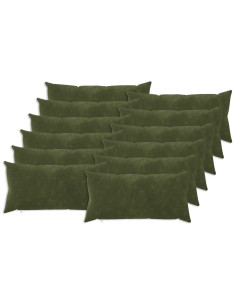 Federa 12 pcs HEERLEN Verde 40 x 80 cm Fleece in microfibra