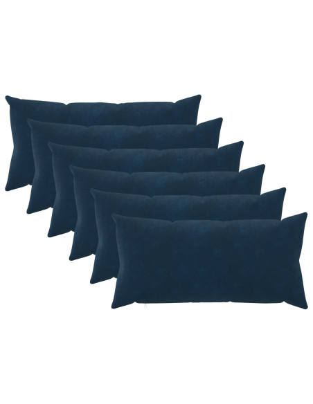 Federa 6 pcs HEERLEN Blu 40 x 70 cm Fleece in microfibra