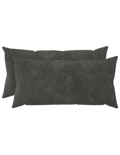 Federa 2 pcs HEERLEN Antracite 40 x 70 cm Fleece in microfibra