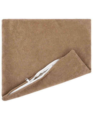 Federa 12 pcs HEERLEN Tortora 40 x 40 cm Fleece in microfibra