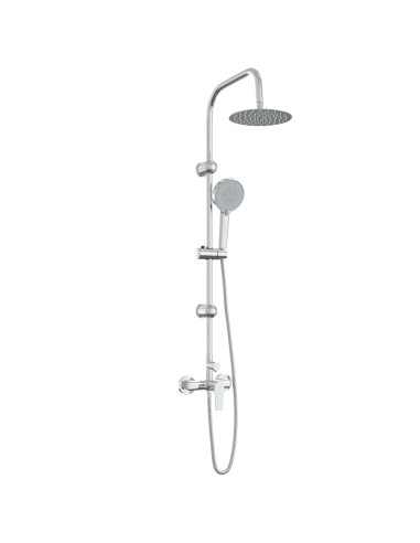 Sistema Doccia Cromato Acciaio Inox 21 x 48 x 112 cm