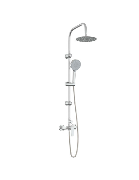 Sistema Doccia Cromato Acciaio Inox 21 x 48 x 112 cm