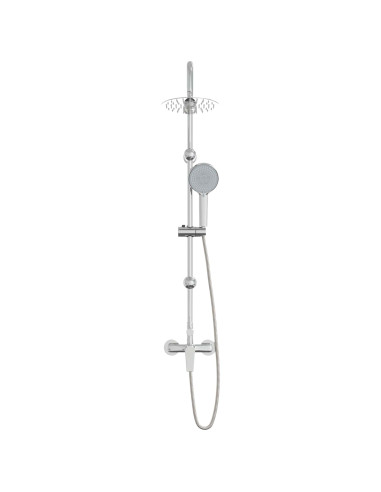 Sistema Doccia Cromato Acciaio Inox 21 x 48 x 112 cm